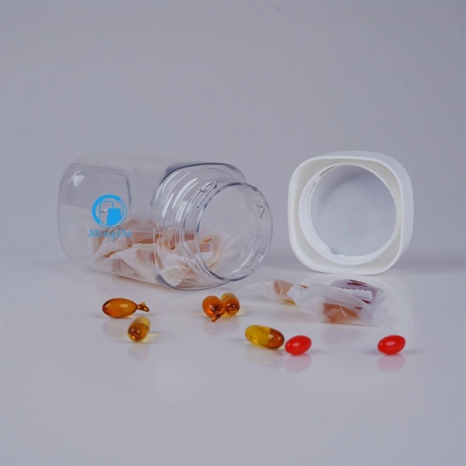 PET square jars with screw lid